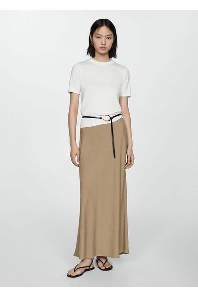 MANGO Woman Short Sleeve Thin Knitwear Sweater
