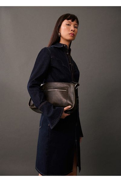 MANGO Woman Fusta scurta din denim