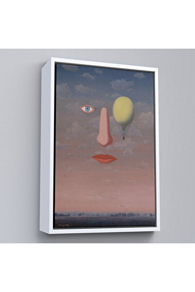 Oxyteez Rene Magritte cu cadru din lemn - Tabloul Relațiilor frumoase - Les B...