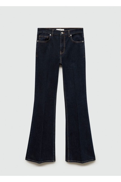 MANGO Woman Violeta yüksek bel flare jean pantolon