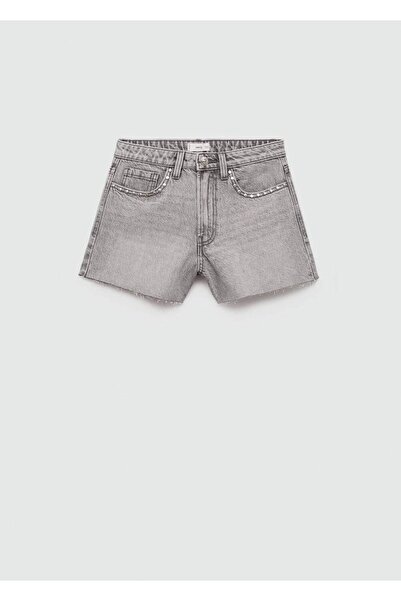 Mango Teen Boncuk işlemeli Şort