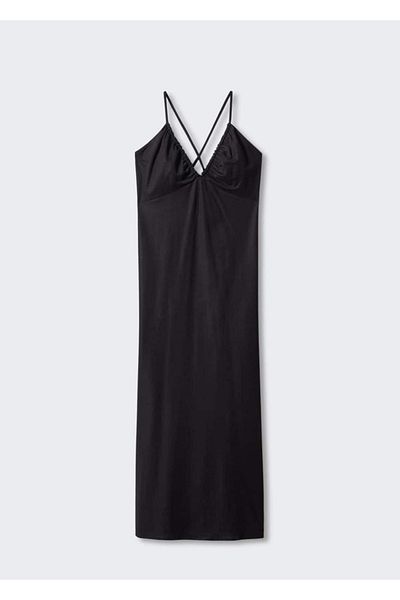 MANGO Woman Midi Gathered Dress