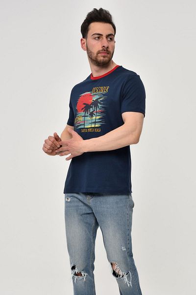 Arma Ανδρικό μπλουζάκι Indigo Crew Neck Y 22344402701