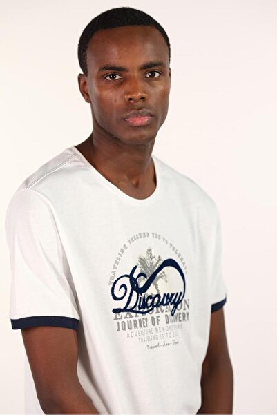 Arma Чоловічий білий футболка великого розміру з коміром-стійкою Y22374868201