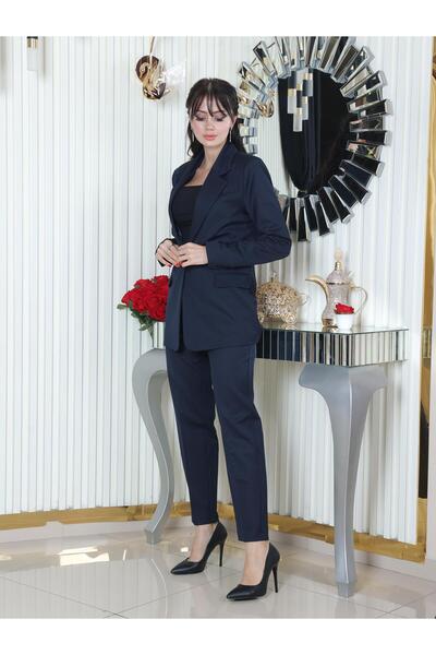 LOVELF Tek Düğme Poliviskon Takım Lacivert