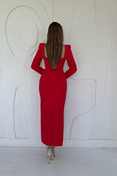 Elbee Fashion Woman Rochie căptușită cu perle