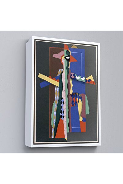 Oxyteez Georges Valmier cu cadru din lemn - Pictură de artă abstractă-7308