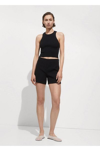 MANGO Woman Knitwear rib blouse
