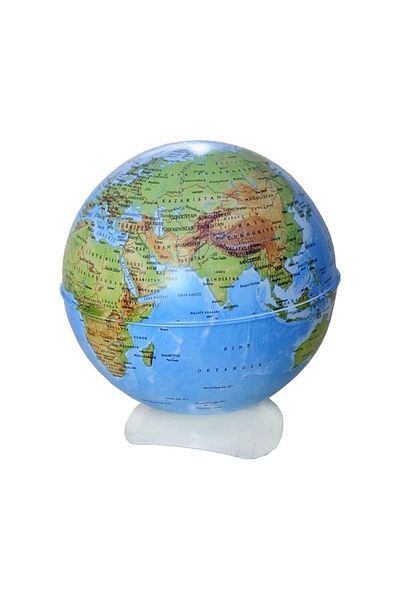 Gürbüz 10CM Hornbeam Mini Globe Physics Globe Penciltrash