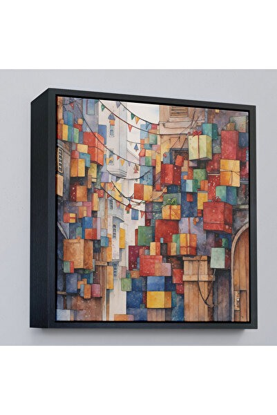 Oxyteez Diagrama pachetelor cadou Străzile Istanbulului cu rame din lemn-8333