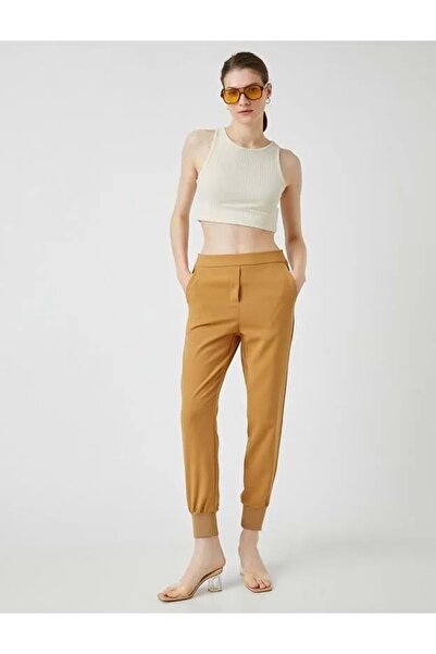 Koton بنطلون نسائي من شعر الجمل - 1YAK42067UW