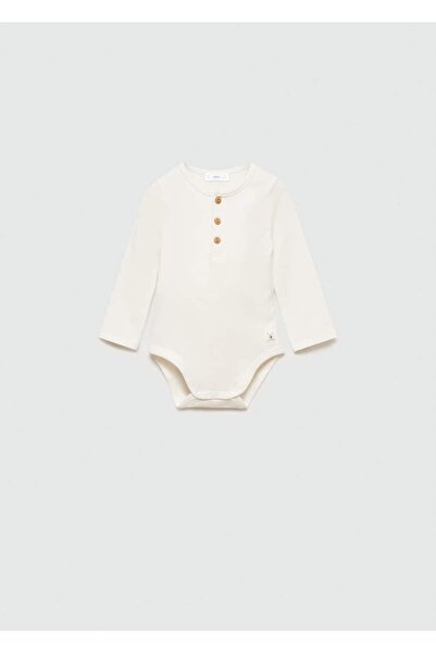 MANGO Baby Düğmeli pamuklu body
