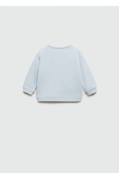 MANGO Baby Памучен пуловер с джобове