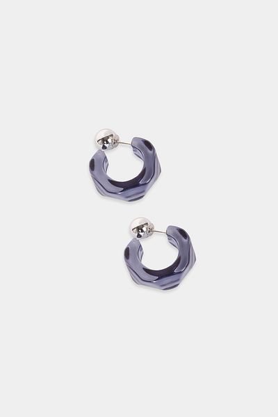 Perspective Blue Color Earrings