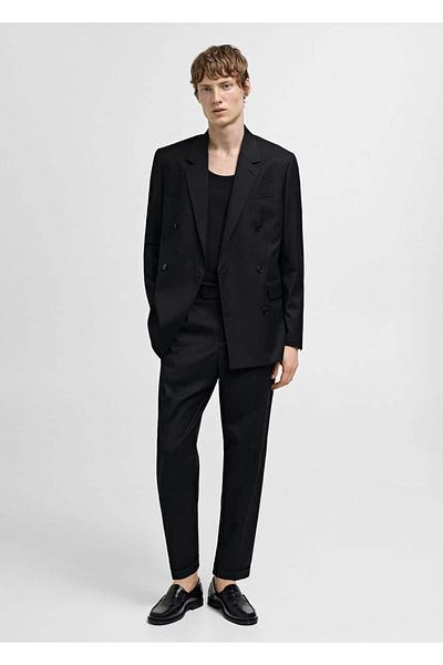 MANGO Man Suit Trousers with Regular Cut