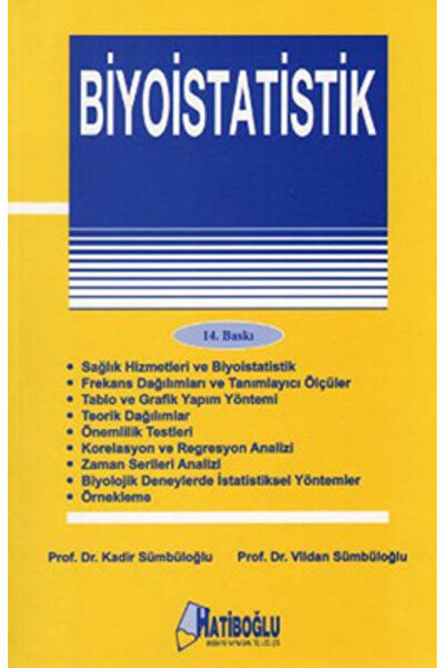 Hatiboğlu Yayınları Biyoistatistik