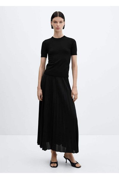 MANGO Woman Long Pleated Ethics