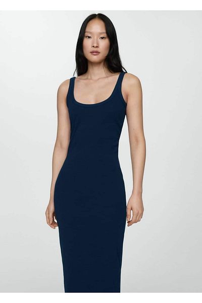 MANGO Woman Strappy Midi Dress