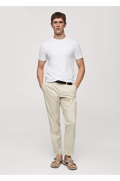 MANGO Man Tricou din bumbac stretch