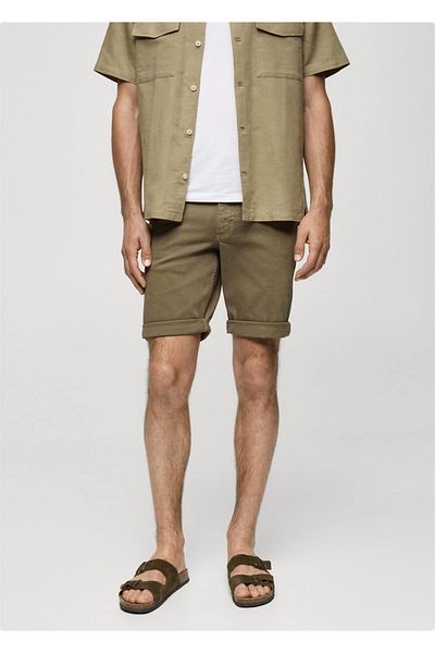 MANGO Man Jeans-Bermudashorts im Slim Fit