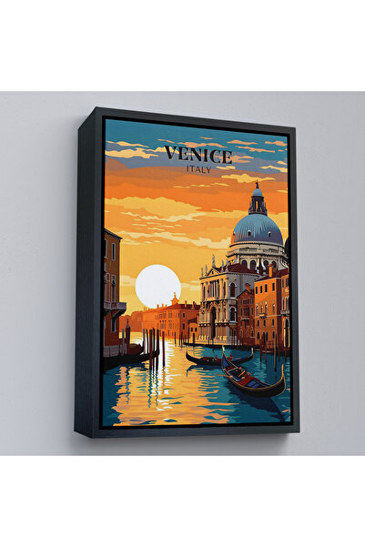 Oxyteez Ελαιογραφία με ξύλινο πλαίσιο Ιταλία Venice Canal-7858