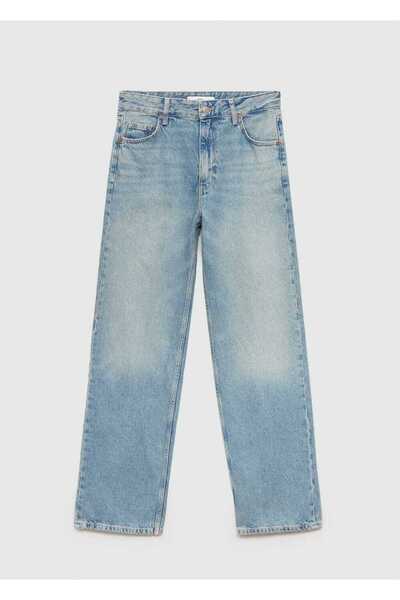 MANGO Woman Düz Kesim Düşük Bel Jean