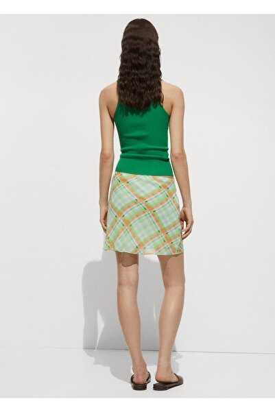 MANGO Woman Πλεκτή μπλούζα με τιράντες