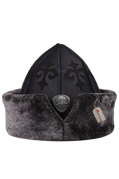 Hediyeleşin BURK, HEART, Traditional Kayi Alpine Hat, Black - 3050
