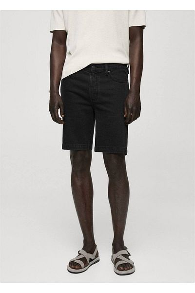 MANGO Man Denim-Bermudashorts mit normaler Passform