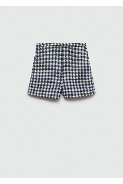 MANGO Woman Kazayağı Desenli Şort