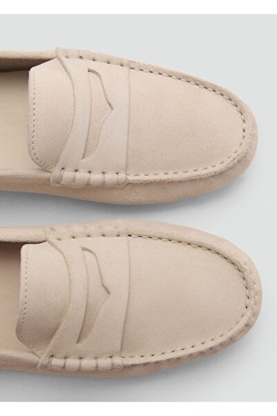 MANGO Woman Süet deri mokasen