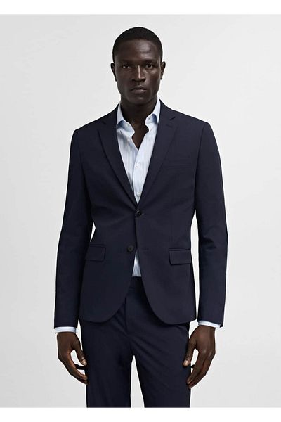 MANGO Man Blazerjacke aus Stretchgewebe in Super Slim Fit