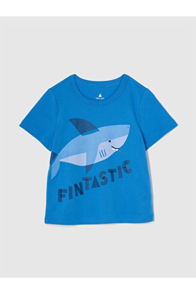 GAP Erkek Bebek Mavi Mix and Match Grafikli T-Shirt