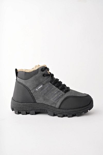 MUGGO Johanna Guaranteed Lace Up Fur Inside Unisex Outdoor Boots με φερμουάρ