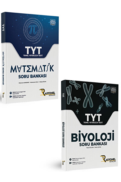 Rasyonel Yayınları Tyt Matematik - Tyt Biyoloji Soru Bankası Seti (2 KİTAP)