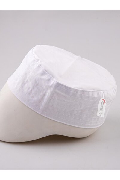 Hediyeleşin Namaz Takkesi - Bez Kumaş Takke - 1 Paket ( 12 Adet )