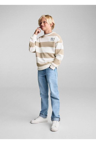 MANGO Kids Φούτερ με ρίγες Koton