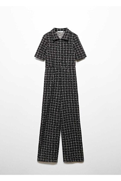 MANGO Woman Kısa kollu tüvit tulum