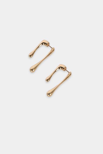 Perspective Gold Colored Earrings
