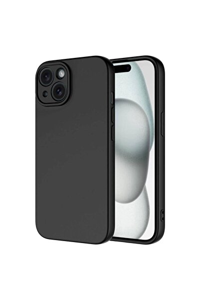 Miscase İphone 15 İle Uyumlu İçi Kadife Yumuşak Silikon Lansman Telefon Kılıfı