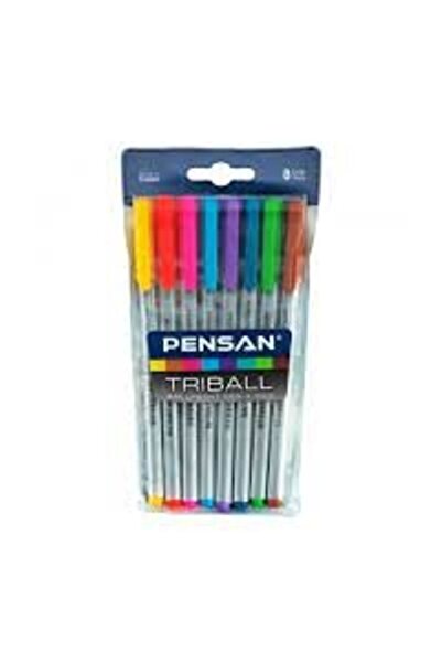 Genel Markalar TRİBAL TÜKENMEZ KALEM RENKLİ 8 Lİ