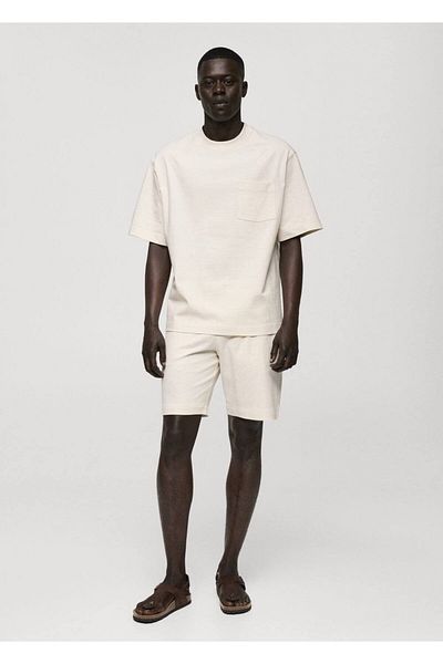 MANGO Man Bermudashorts aus 100 % Baumwolle mit Kordelzug