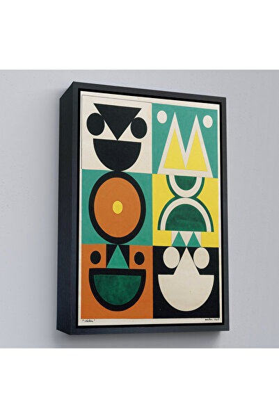 Oxyteez Auguste Herbin cu cadru din lemn - Vıolon Tablo-7482