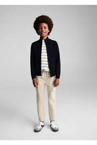 MANGO Kids Strickjacke mit Reißverschluss