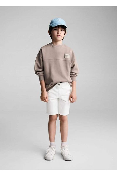 MANGO Kids Chino Bavlněné bermudy - Slim Fit