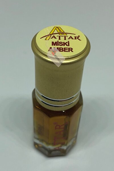 Hediyeleşin MİSKİ AMBER - Attar Altın Serisi, Alkolsüz Esans, 3 ml, - 1 Kutu ...
