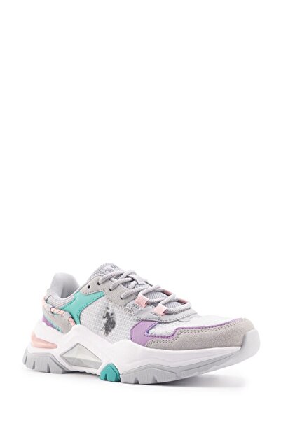 U.S. Polo Assn. 101502371 Vincent Wmn 4fx Us Polo Assn. Dámské tenisky – šedá/lila/zelená a 101502371