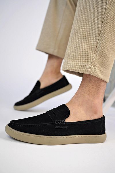 MUGGO Denzel Guaranteed Daily Classic Γνήσιο Δέρμα Casual Άνετα Ορθοπεδικά Ανδρικά Παπούτσια χωρίς κορδόνια