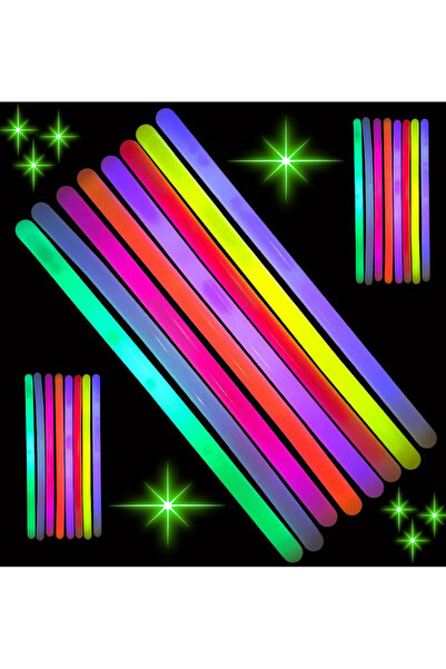 samur parti parti aksesuar & kostüm Karanlıkta Parlayan Fosforlu Glow Kalın Çubuk 30 cm 1 Adet