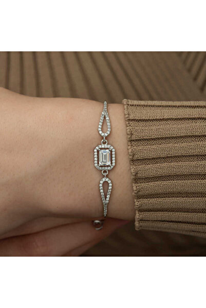 robotrend Silver Baguette Bracelet